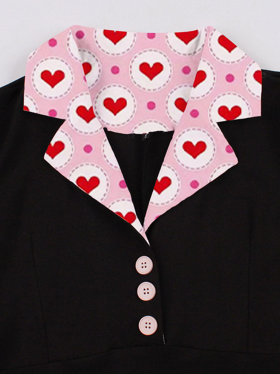 Pink Sweet Love 1950S Vintage Swing Dress