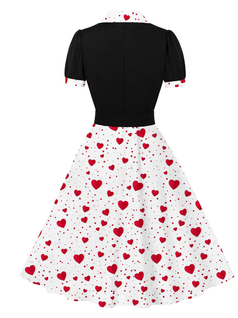 Pink Sweet Love 1950S Vintage Swing Dress